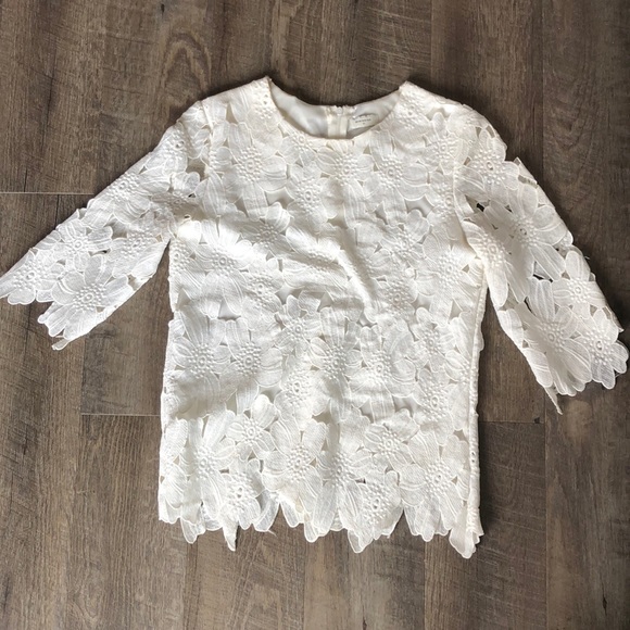 SHEIN Tops - Sheinside flower pattern 3/4 sleeve top